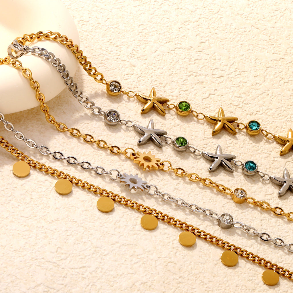Damen Armband mit funkelndem Sternenanhänger und verstellbarem Design Shop Nory