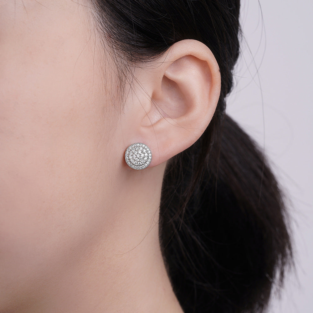 Damen Ohrstecker mit funkelndem Zirkonia-Pavé und elegantem Design Shop Nory