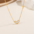 Damen Herzförmige Charm Halskette Shop Nory