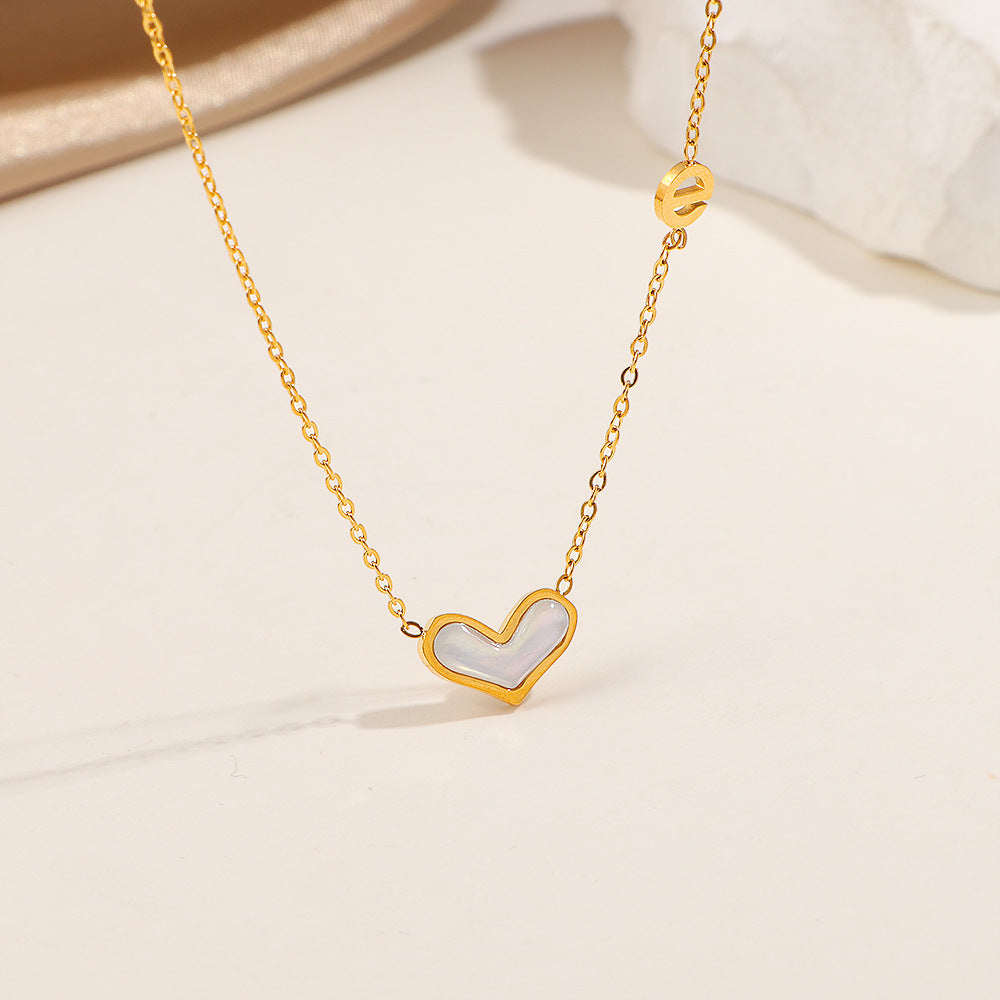 Damen Herzförmige Charm Halskette Shop Nory