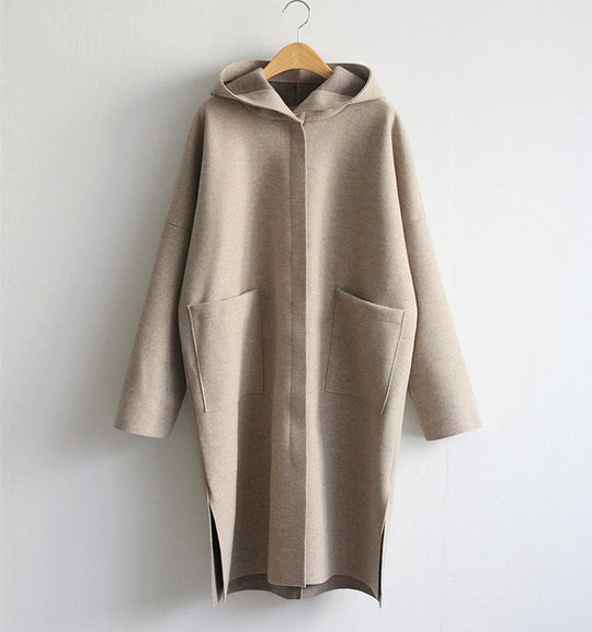 Damen Mischung aus Wollmantel