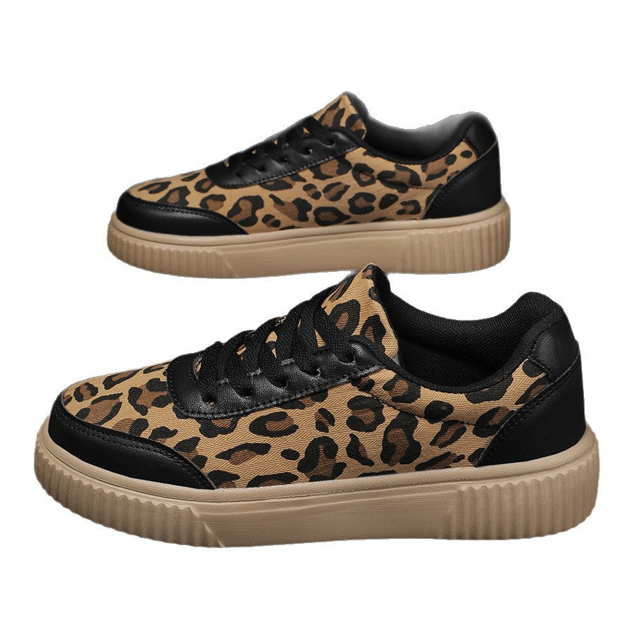 Damen Sneaker im trendigen Leopardenmuster mit bequemer Dämpfung