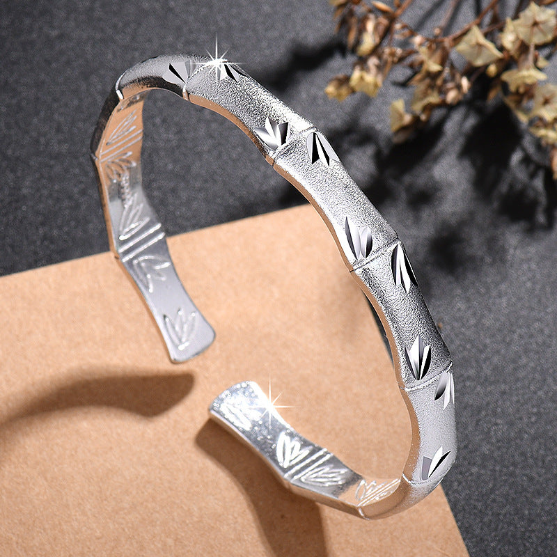 Damen Armreif mit kunstvollem Blattdesign Shop Nory