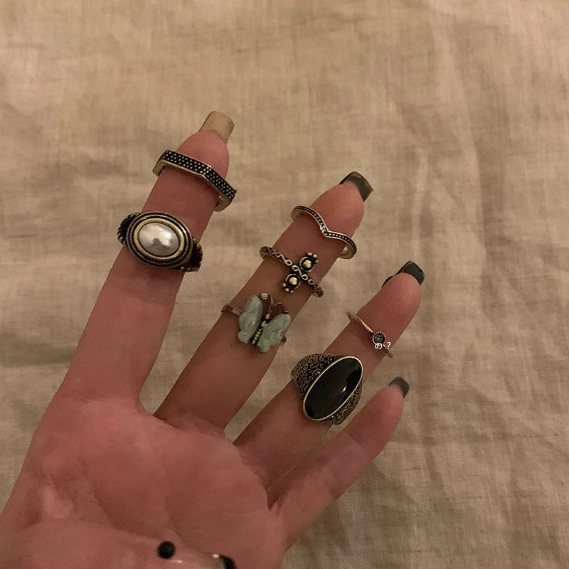 Damenring mit hochwertigem Onyx und filigranem Design Shop Nory