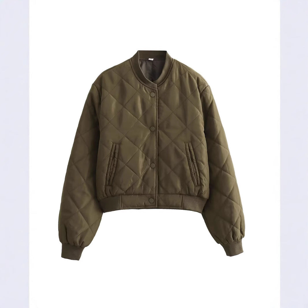 Damen Gemusterte Steppjacke