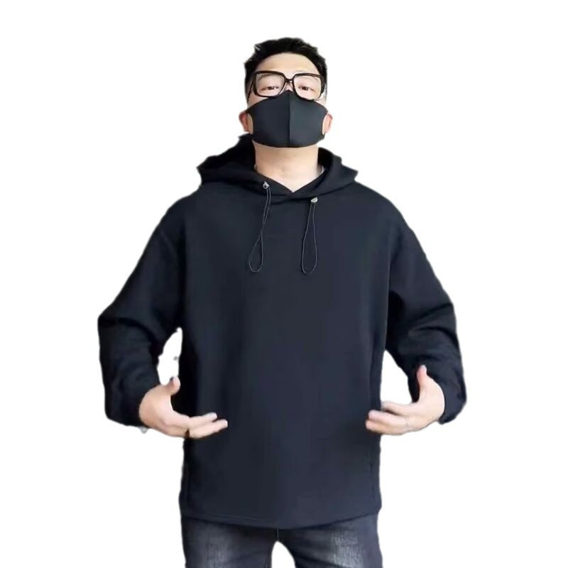Herren Oversized Kapuzenpullover mit Dropped-Shoulder, schwerer Baumwollmischung und minimalistischer Silhouette Shop Nory