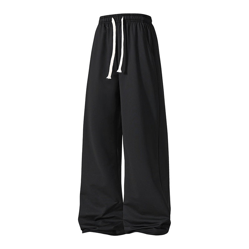 Damen Weite Palazzo-Hose mit elastischem Tunnelzugbund und fließender Satinoptik Shop Nory