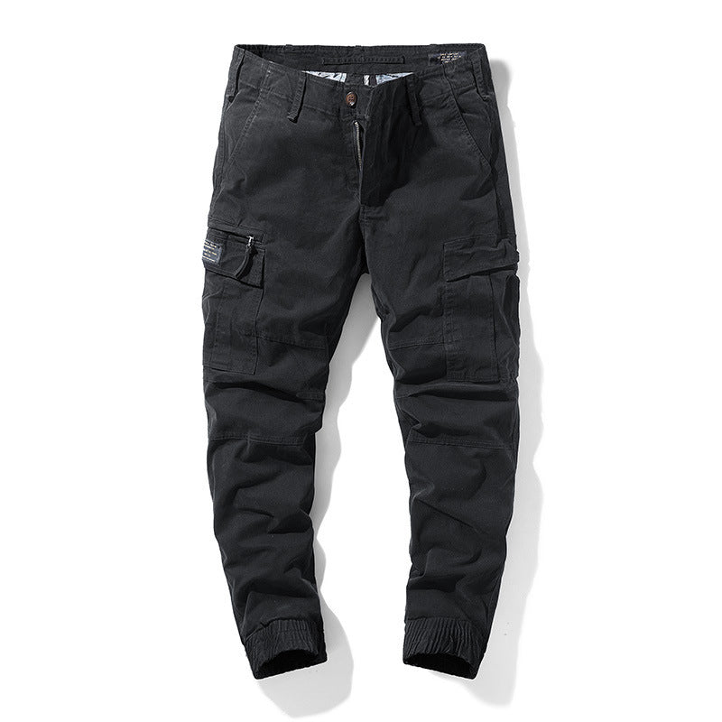 Herren robuste Cargo-Joggerhose mit elastischem Saum und Mehrfachtaschen Shop Nory