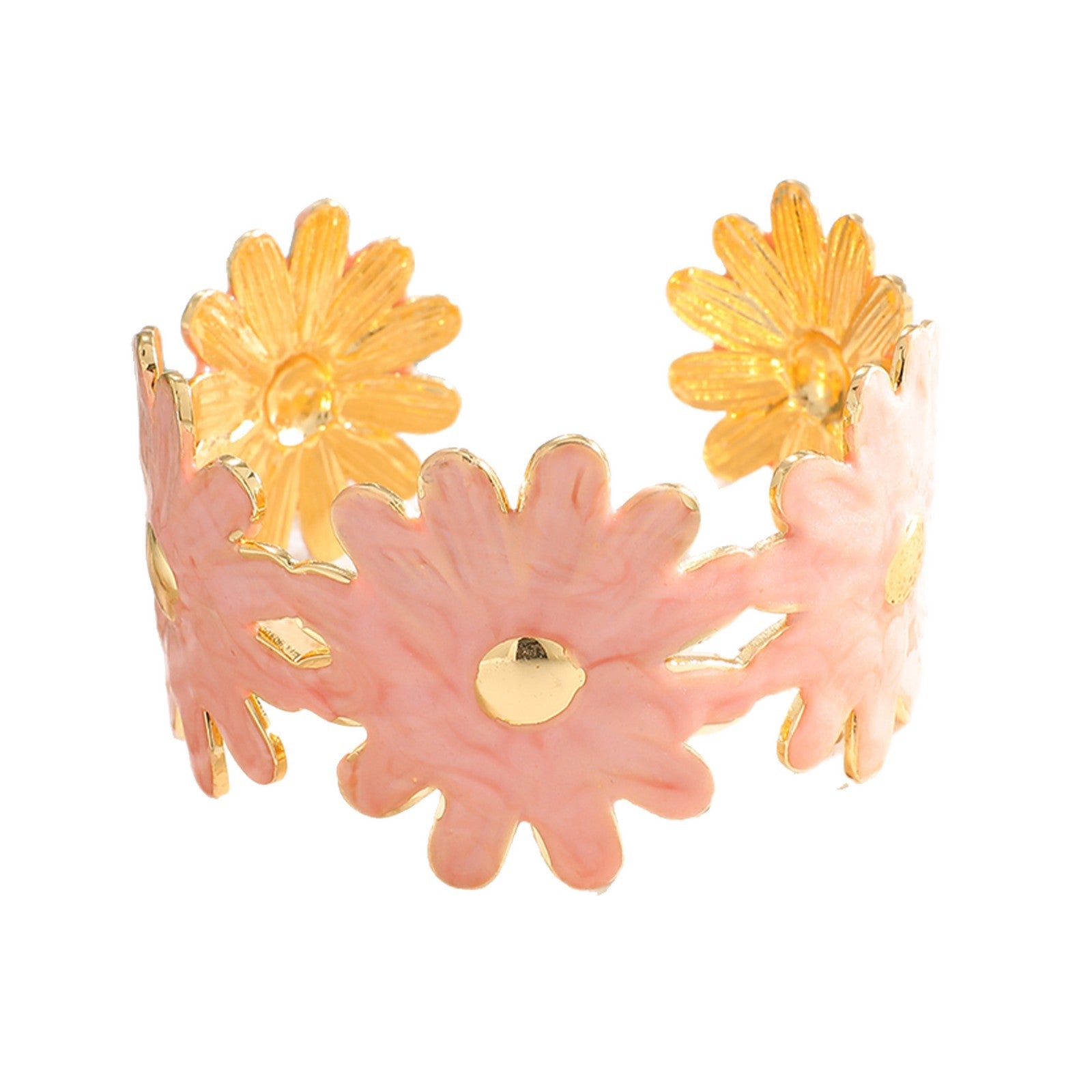 Damen Blumenarmband mit goldenen Akzenten Shop Nory