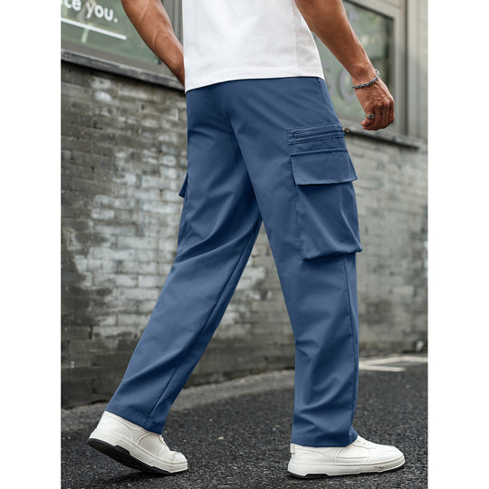 Herren Multifunktionale Cargo-Hose mit Taschen und elastischem Bund Shop Nory