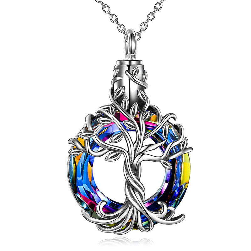 Damen Halskette mit kunstvollem Baum-des-Lebens-Anhänger aus hochwertigen Materialien Shop Nory
