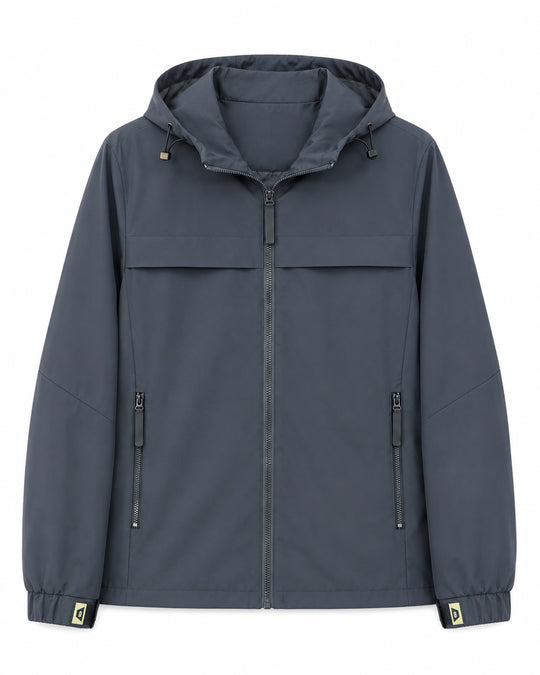 Herren Leichte wasserabweisende Kapuzen‑Softshelljacke mit Reißverschlusstaschen Shop Nory