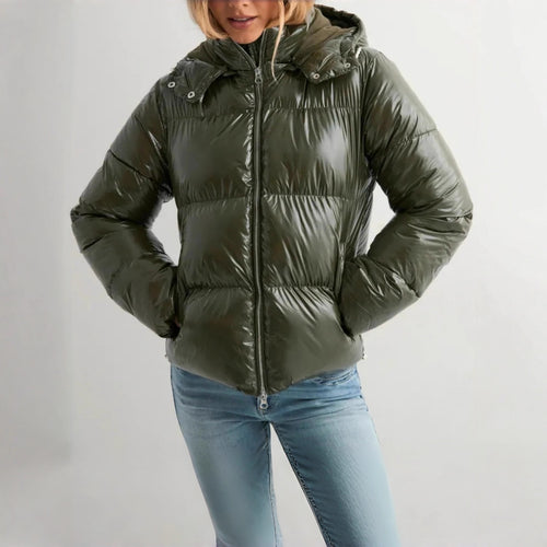 Damen Modische Winterdaunenjacke