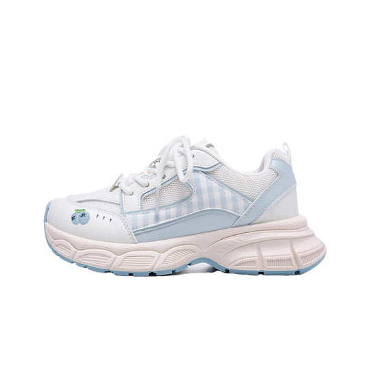 Damen modische Sneakers mit aufgepolsterter Sohle und atmungsaktiver Mesh-Oberfläche Shopnory