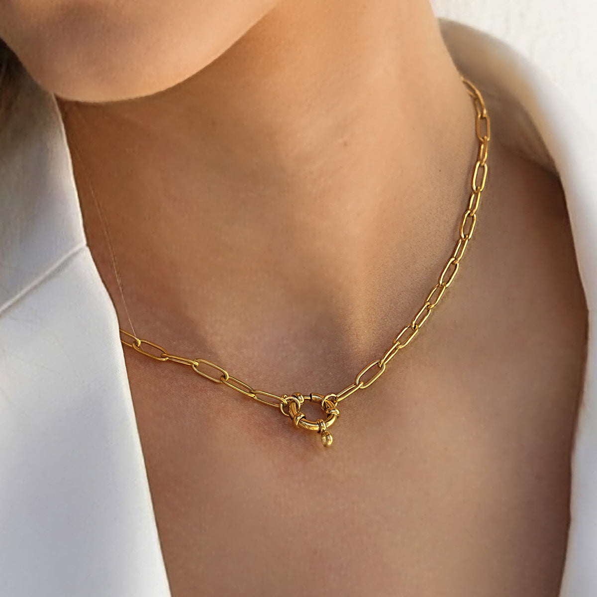Damen Edelstahl Kette mit hypoallergenen Eigenschaften Shop Nory