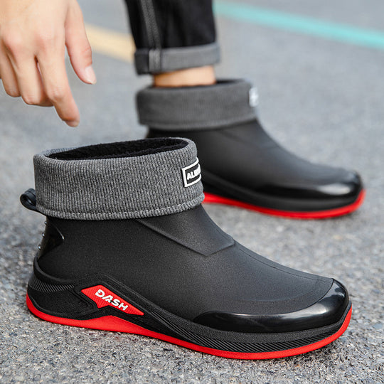 Herren wasserdichte gefütterte Kurzstiefelette mit rutschfester Profilsohle Shop Nory