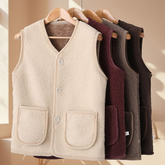 Damen Kuschelige Weste aus Teddyfleece Shop Nory