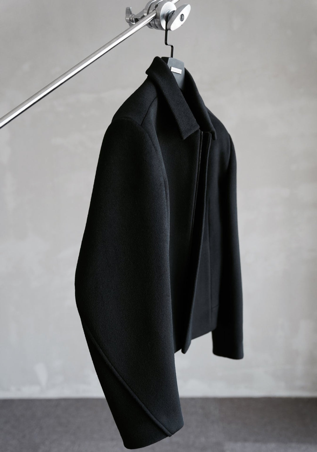 Damen Schlichter Wollmix-Kurzmantel mit verdecktem Reißverschluss und modernem Kragen Shop Nory