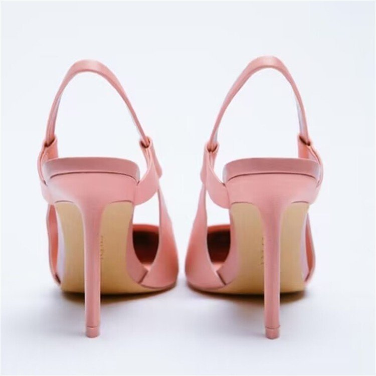 Damen Slingback-Pumps mit elegantem Spitzen-Design und modischem Riemensystem