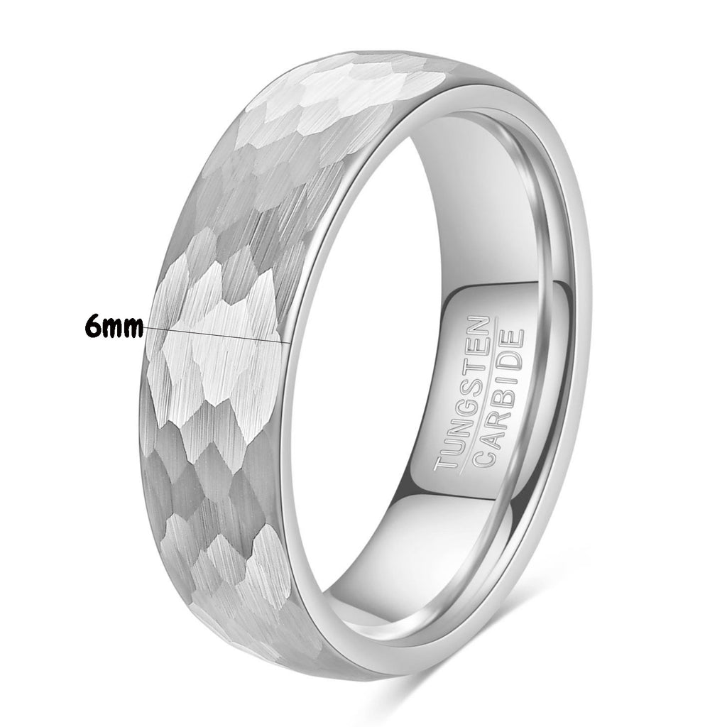 Herren Ring aus Wolframkarbid mit strukturiertem Oberflächenfinish Shop Nory
