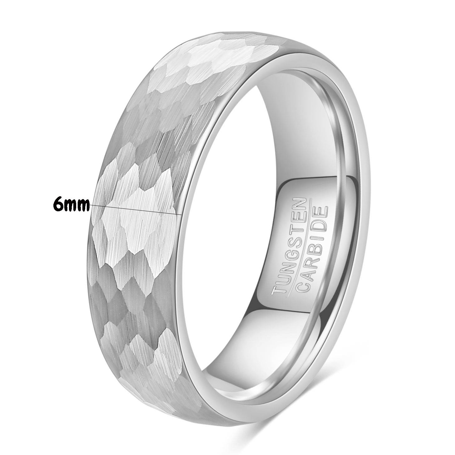 Herren Ring aus Wolframkarbid mit strukturiertem Oberflächenfinish Shop Nory