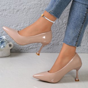 Damen Lackleder Stiletto-Pumps mit eleganter Absatzgestaltung
