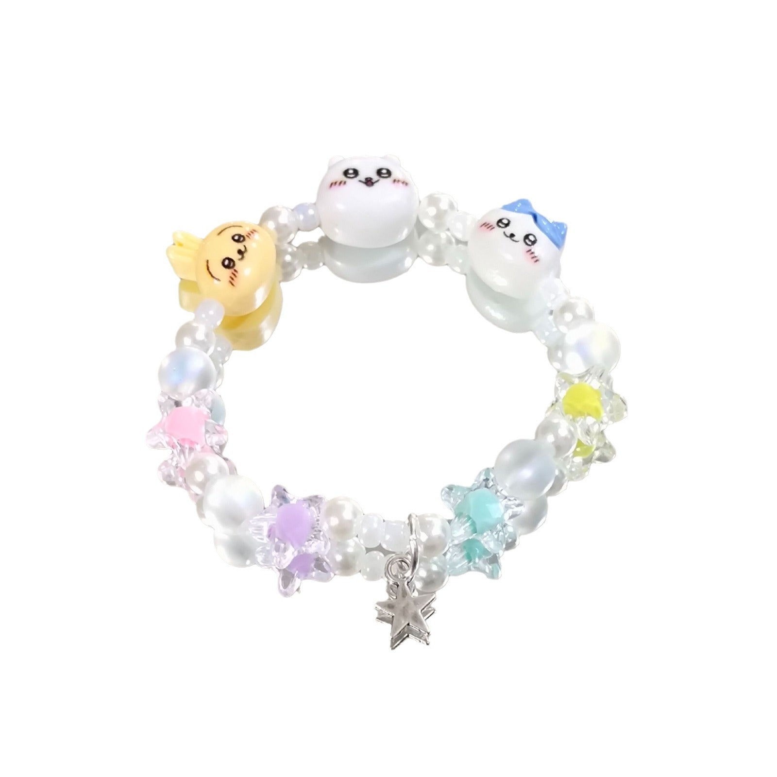 Damen Armband mit verspielten Tiermotiven und bunten Perlen Shop Nory