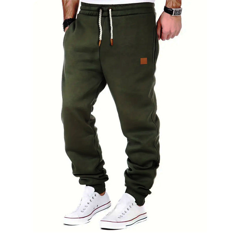Herren melierter Relax-Jogger mit breitem Komfortbund, gedrehtem Kordelzug und gerippten Knöchelabschlüssen Shop Nory