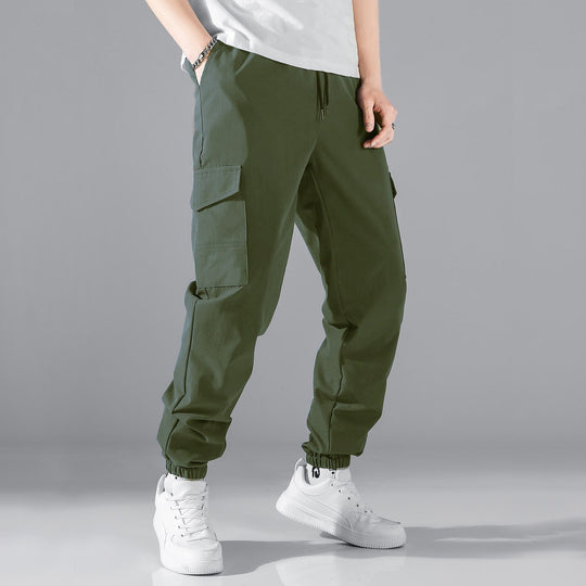 Herren nan Cargo-Jogginghose mit elastischem Tunnelzugbund und aufgesetzten Klappentaschen Shop Nory
