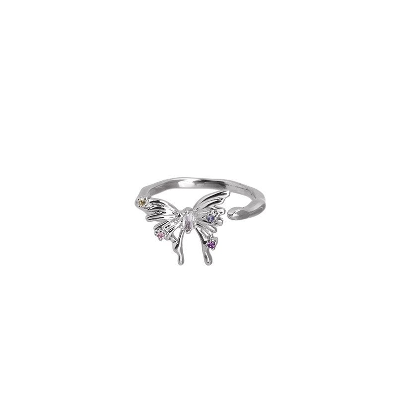 Damen zierlicher Ring mit funkelnden Swarovski-Kristallen Shop Nory