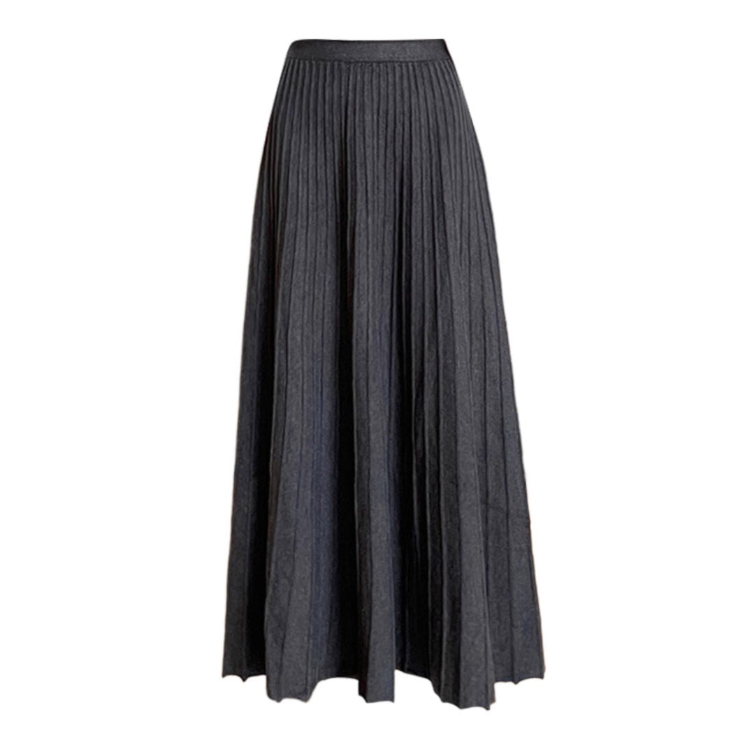 Damen Langer plissierter Rock Shop Nory