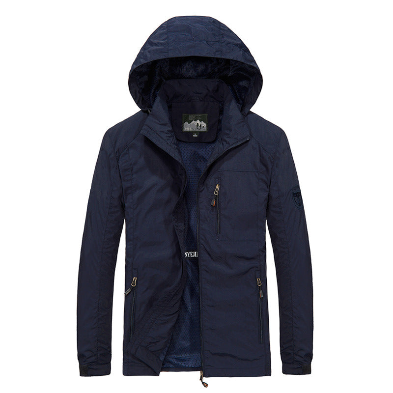 Herren Multifunktionale Outdoorjacke mit verstellbarer Kapuze Shop Nory
