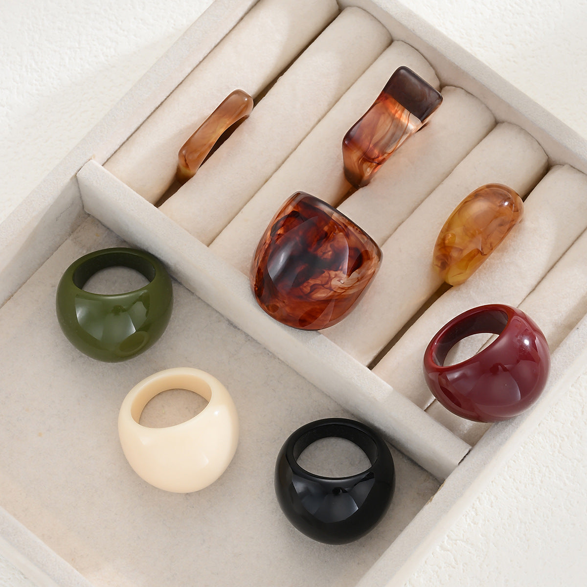 Damen Ring-Set mit kreativen Designs und modernen Elementen Shop Nory