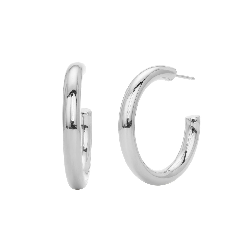 Damen Creolen aus hochwertigem 925er Sterlingsilber mit modernem Design Shop Nory