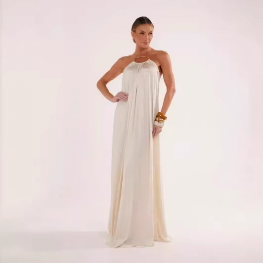 Elegantes Maxikleid mit Halsband