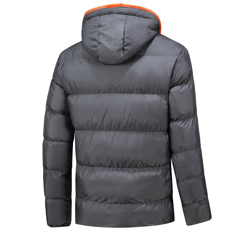 Herren Leichte Thermo-Steppjacke mit Kapuze winddichter Oberfläche und Kontrastreißverschluss Shop Nory