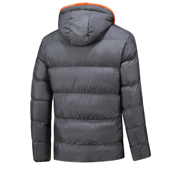 Herren Leichte Thermo-Steppjacke mit Kapuze winddichter Oberfläche und Kontrastreißverschluss Shop Nory