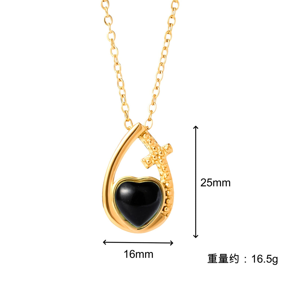 Damen Halskette mit herzförmigem Anhänger Shop Nory