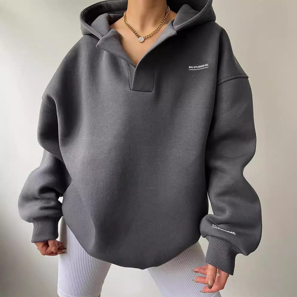 Damen oversized Kapuzenpullover
