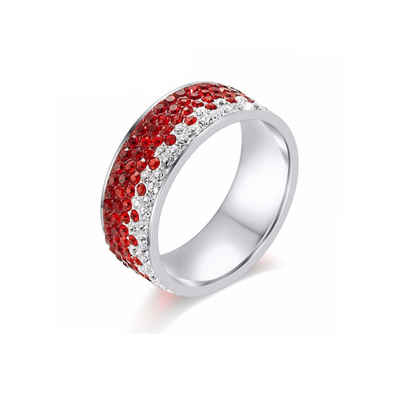 Damen Ring mit funkelndem Zirkonia-Besatz Shop Nory