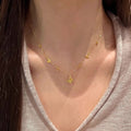 Damen Halskette mit filigranen Schmetterlingsanhängern Shop Nory
