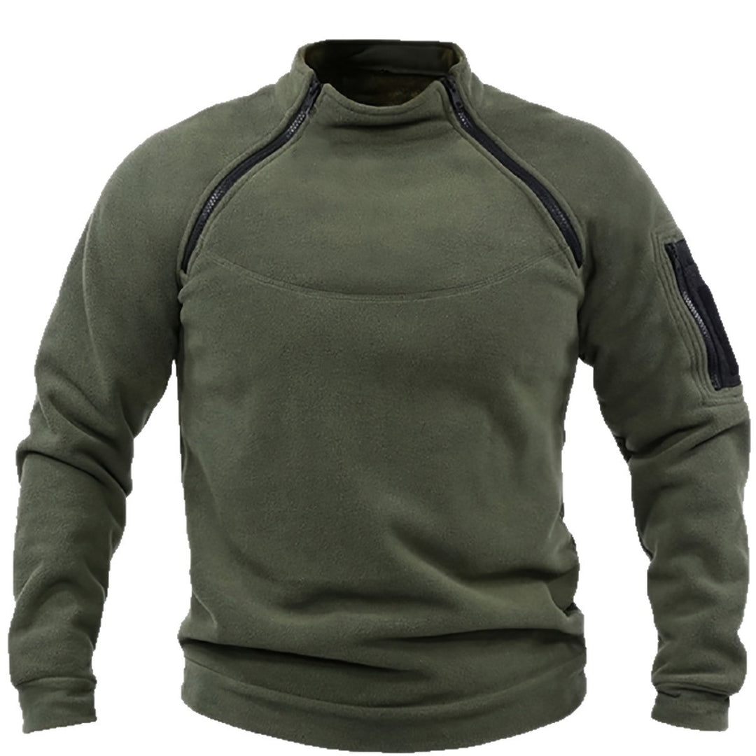 Herren Thermo-Fleecepullover mit Schulter-Reißverschlüssen & Ärmeltasche Shop Nory