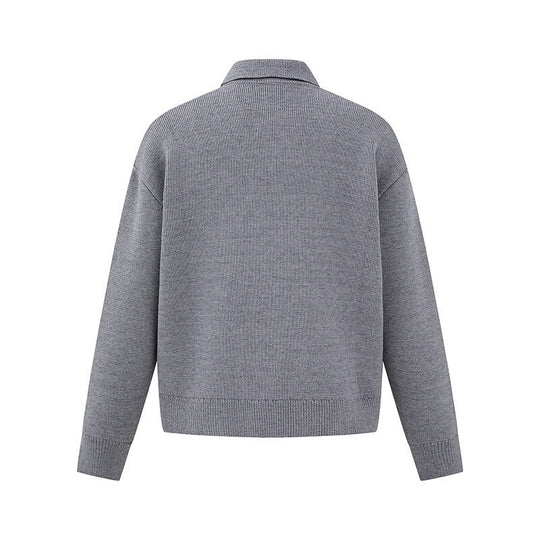 Herren Boxy-Strickpullover mit Polokragen und halber Knopfleiste Shop Nory