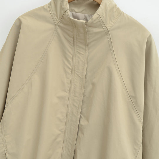 Damen Leichte Regen- und Windjacke mit Stehkragen, verdecktem Reißverschluss und elastischem Saum Shop Nory