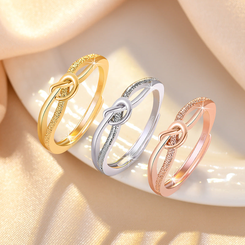 Damen Zierlicher Ring mit kunstvollem Knoten-Design Shop Nory