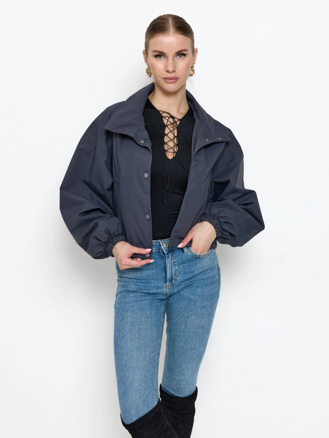 Damen Modische Oversized Jacke
