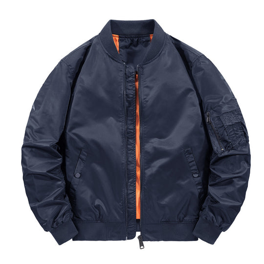 Herren Leichter Nylon‑Bomber mit kontrastierendem Innenfutter und Utility‑Ärmeltasche Shop Nory