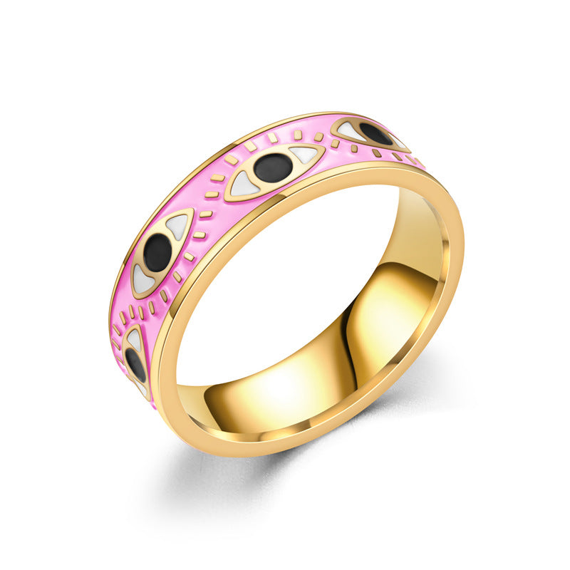 Damen Ring mit kreativem Eye-Motiv aus hochwertigem Edelstahl Shop Nory