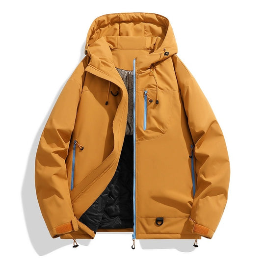 Damen Wasserdichte isolierte Softshell‑Thermojacke mit Kapuze und Multifunktionstaschen Shop Nory