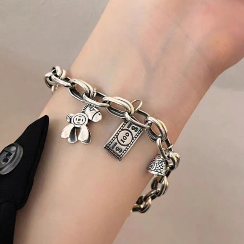 Damen Charm-Armband mit verspielten Anhängern Shop Nory